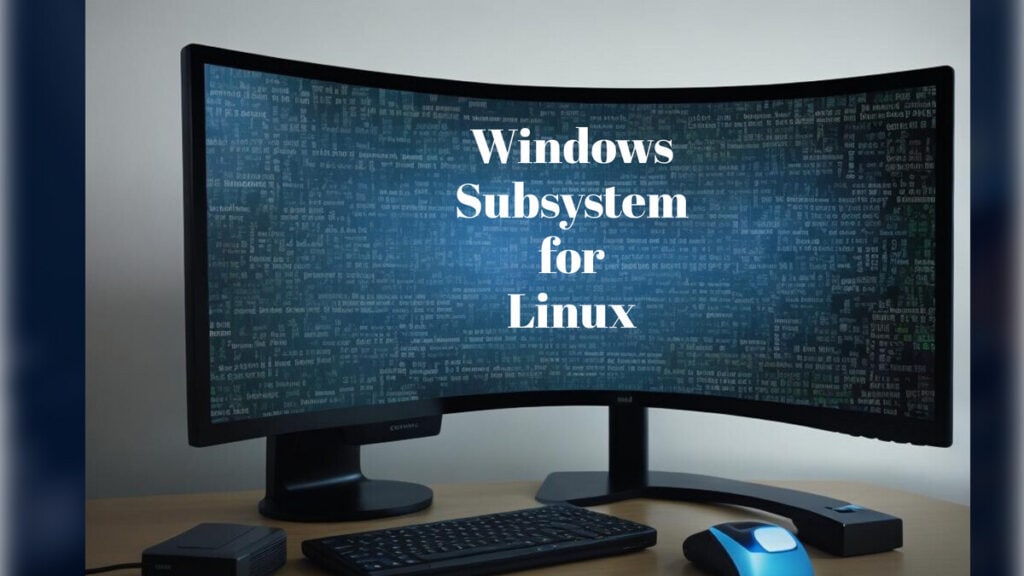 feature image for blog post on wsl or windows subsystem for linux. AI generated image