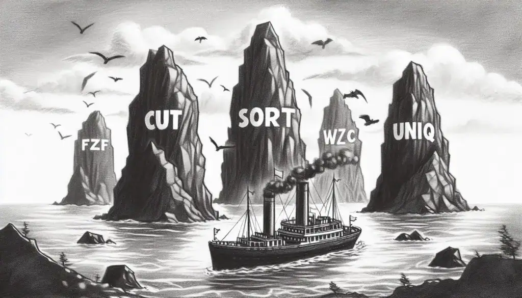 Feature image for text Processing in Linux. Blog by Amar Vyas