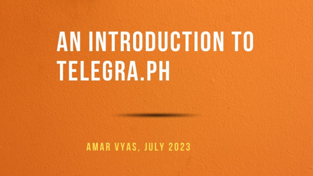 feature image for blog post- A Short Introduction of Telegra.ph by Telegram Messenger