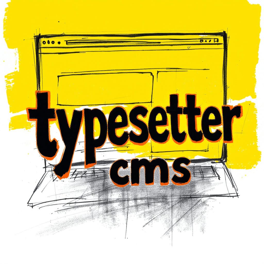 feature image for blog post on typesettercms open source content management system